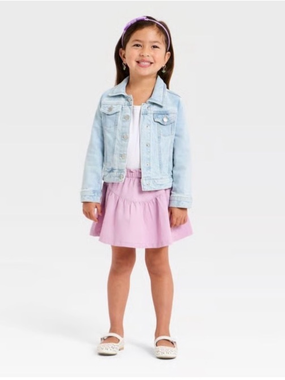 Cat & Jack Light Pink Tiered Skort Casepack of 12